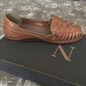 Nisolo Huarache Almond Women's Tan Leather Loafers